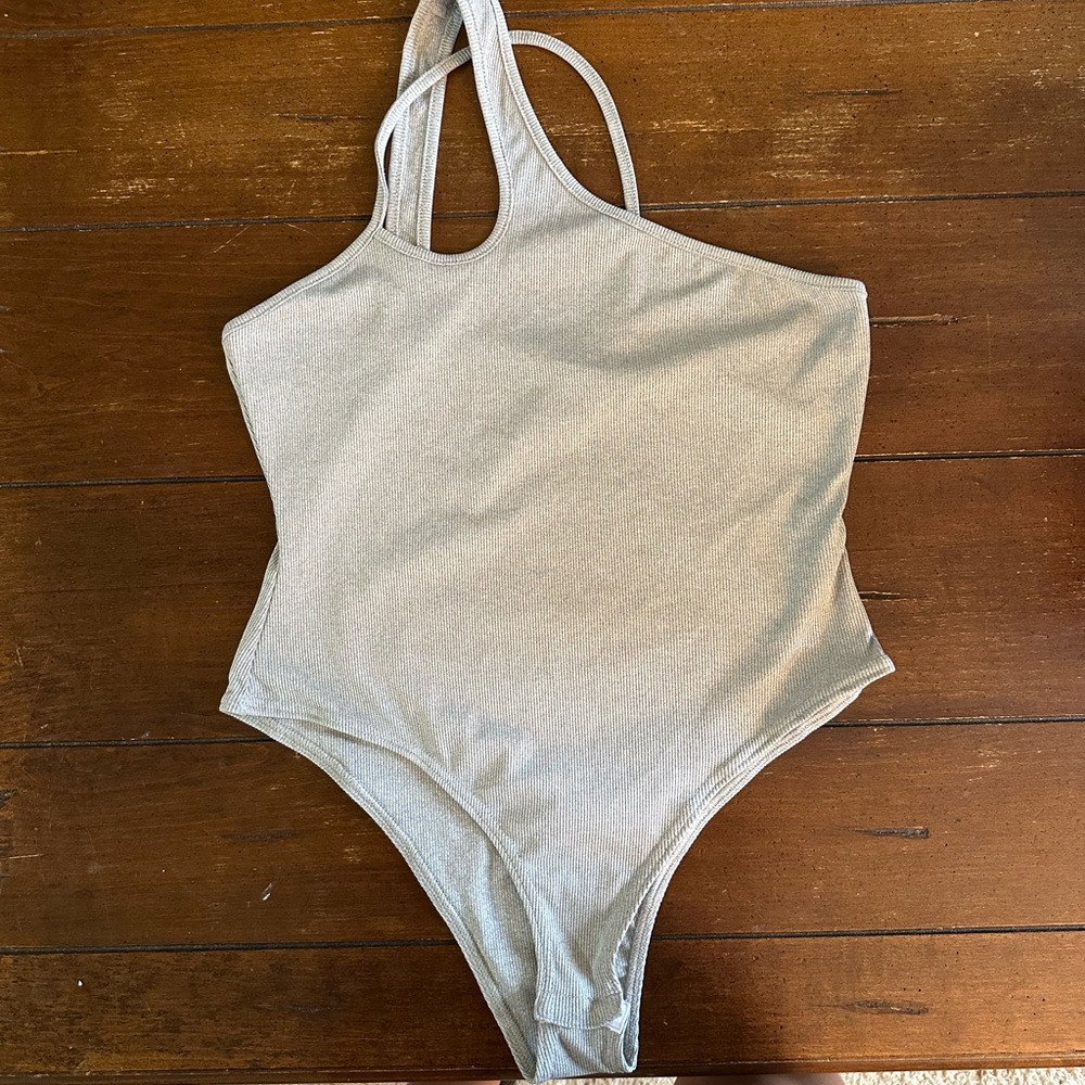 Kids Silver One Piece Swimsuit
